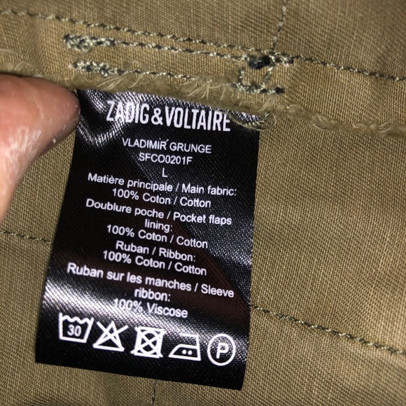 Zadig & Voltaire  Vladimir Military Jacket-NWT - Picture 16 of 16